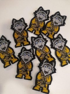 Шеврон вишитий  БОЙОВИЙ ВОВК ССО  , р. 5.5 х 9.5 см - фото