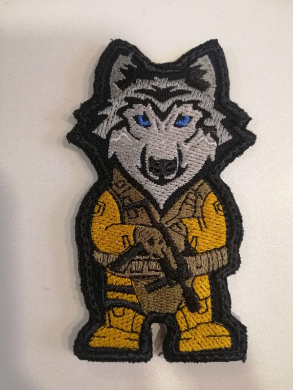 Шеврон вишитий  БОЙОВИЙ ВОВК ССО  , р. 5.5 х 9.5 см - фото №2