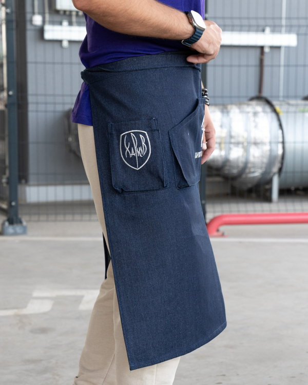 Фартух ДЖІНСОВИЙ для офіціанта, з вишивкою "ХАРКІВ НЕЗЛАМНИЙ" - фото №5