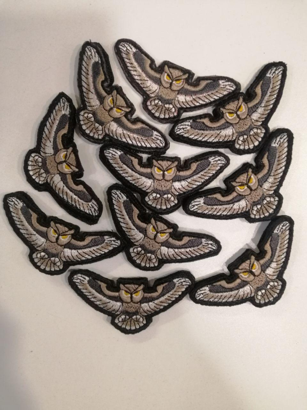 Шеврон вишитий СОВА  ГУР р. 8.0 х 3.5 - фото