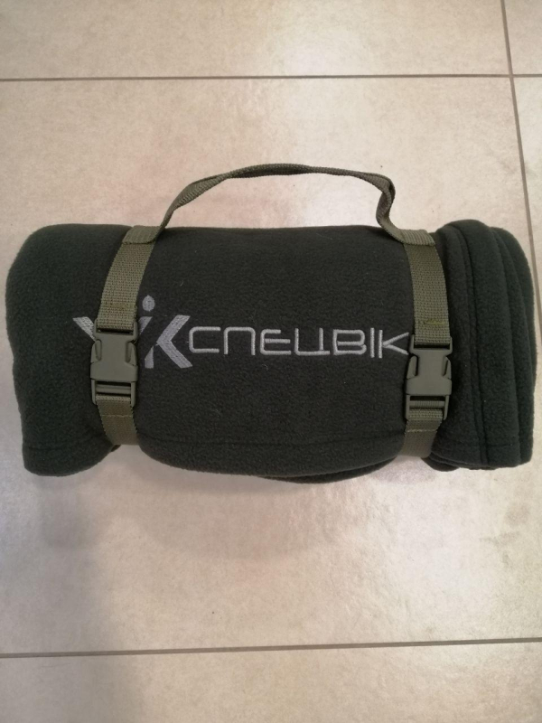 ПЛЕД з флісу у зручній  упаковці,  р. 180 х150, кол. темний ХАКІ - фото №2