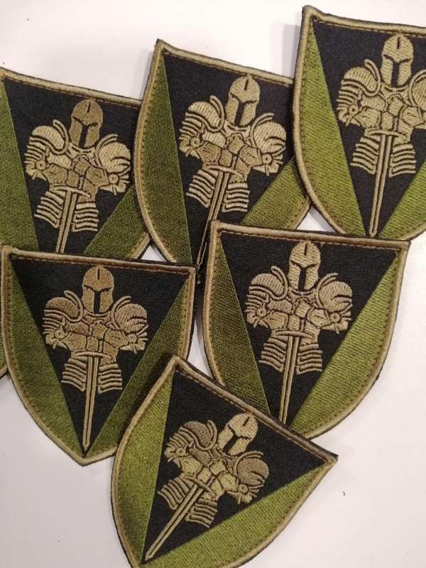 Шеврон вишитый 17-ої ОКРЕМОЇ ТАНКОВОЇ БРИГАДИ (ПОЛЬОВИЙ) - фото