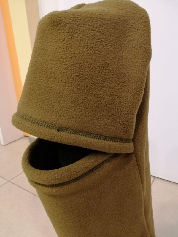 Балаклава зимова з флісу,  КОЙОТ, "віконце"-шторка - фото