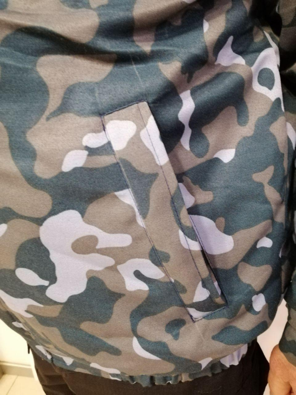 Куртка ОХОРОНЦЯ ЗИМОВА з каптуром,  мал. Міський камуфляж р.44/46-60/62 - фото №4