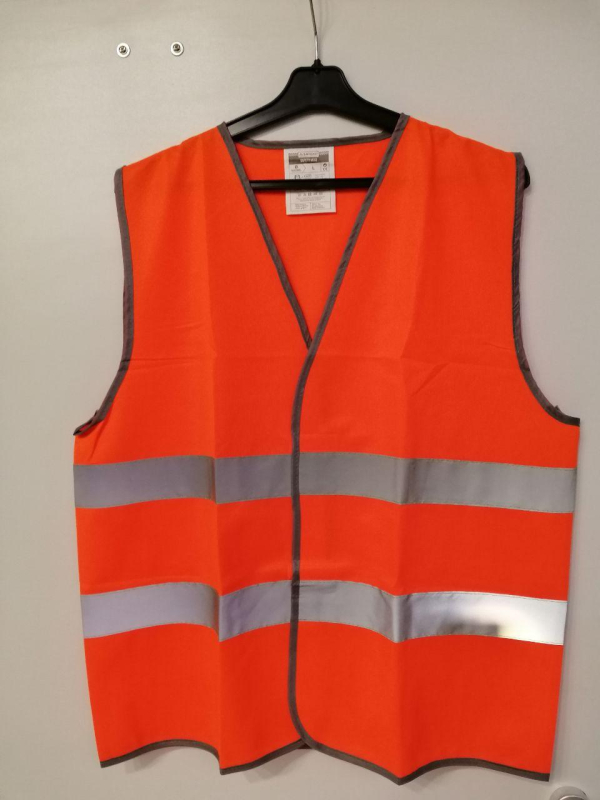 Жилет сигнальний світловідбивний кол.ПОМАРАНЧЕВИЙ  р. М, Л, ХЛ, 2ХЛ - фото