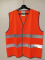 Жилет сигнальний світловідбивний кол.ПОМАРАНЧЕВИЙ  р. М, Л, ХЛ, 2ХЛ - фото
