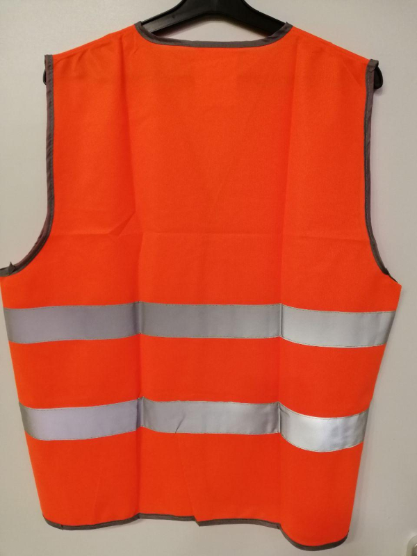 Жилет сигнальний світловідбивний кол.ПОМАРАНЧЕВИЙ  р. М, Л, ХЛ, 2ХЛ - фото №2