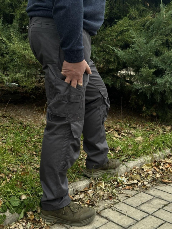 Штани робочі СІРІ з багатьма кишенями WORKWIK GREY-2, р. S, M, L, XL, 2XL (на зріст 170/176 см) - фото №2