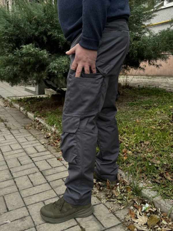 Штани робочі СІРШІ з безліччю кишень WORKWIK GREY-1, р. S, M, L, XL, 2XL - фото №3