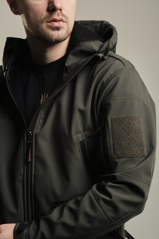 Куртка тактична  УТЕПЛЕНА, Софтшелл  ОЛИВА  р.S, M, Л, ХЛ, ХХЛ - фото №6