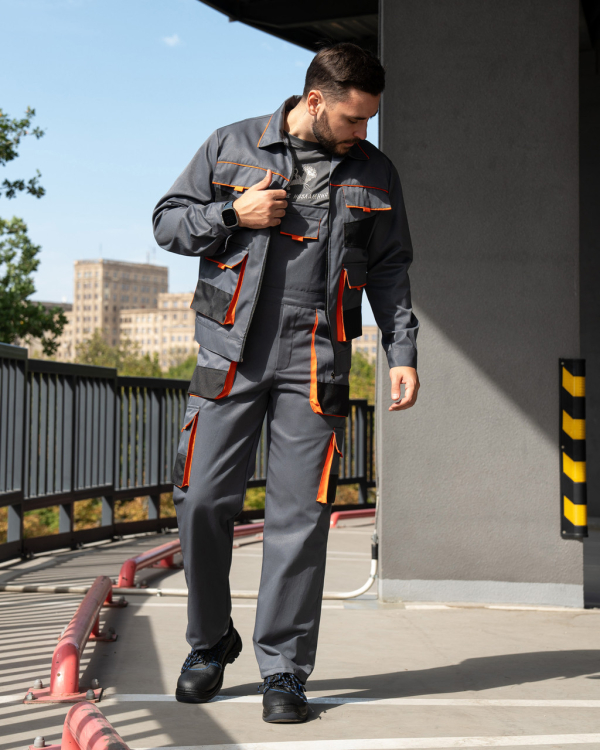 Костюм робочий АДВАНТА (куртка+напівкомб) комбінований, 3-х барвний , р.44/46(3/; ,48-50(3/4),56/58(5/6) - фото