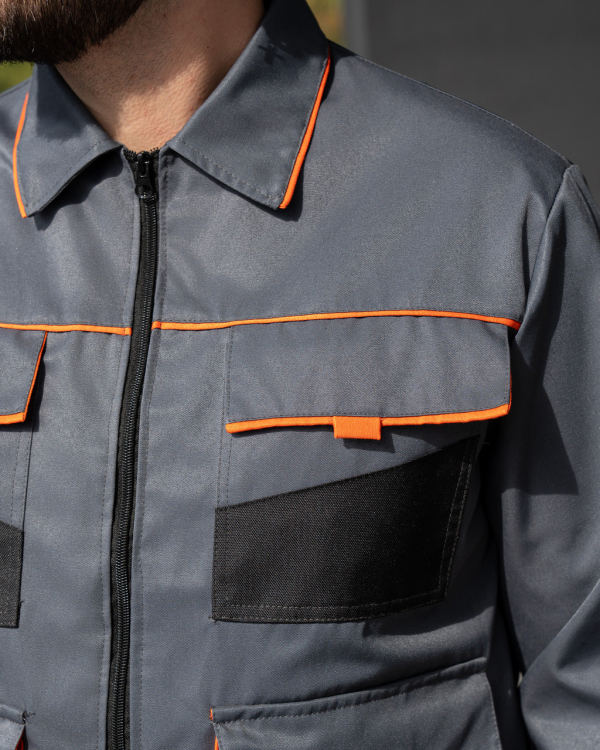 Костюм робочий АДВАНТА (куртка+напівкомб) комбінований, 3-х барвний , р.44/46(3/; ,48-50(3/4),56/58(5/6) - фото №4