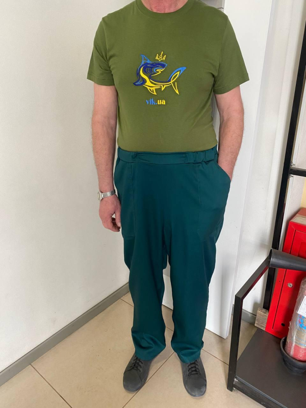 Штани робочі літні "ЗЕЛЕНСТРИЙ" ТЕМНО-ЗЕЛЕНІ р. 60-62( зріст 158/164) - фото №2