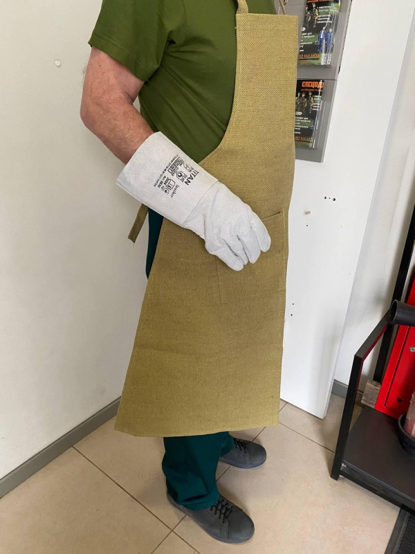 Фартух брезентовий ВОГНЕТРИВКИЙ (розмір універсальний) - фото №2