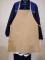 Фартух для зварника брезентовий (бежевий) ВОГНЕТРИВКИЙ (розмір універсальний) - фото
