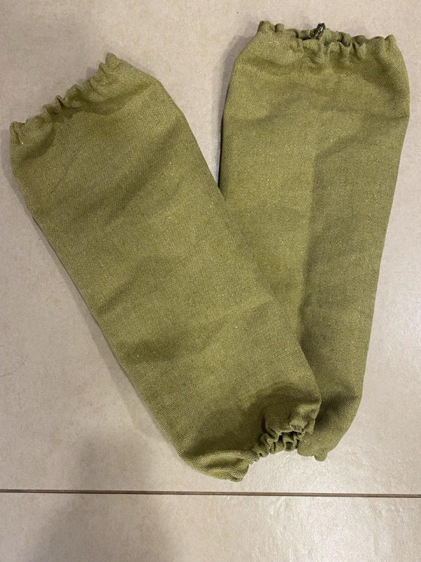 Нарукавники надміцні  ВОГНЕТРИВКІ  для зварника, подовжені, кол.ОЛИВА - фото №3