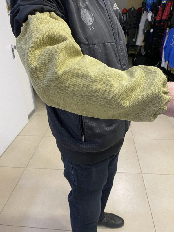 Нарукавники надміцні  ВОГНЕТРИВКІ  для зварника, подовжені, кол.ОЛИВА - фото