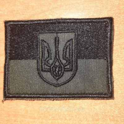 Шеврон на липучці "ПРАПОР УКРАЇНИ" польовий - фото