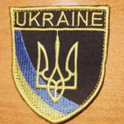 Шеврон на липучці ""UKRAINE" - фото