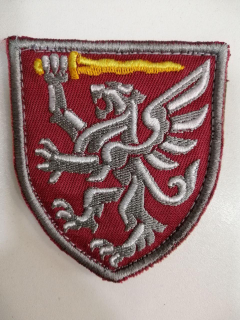 Шеврон вишитий  80-ї  Окремої  Десантно-Штурмової Бригади, кол.бордо - фото