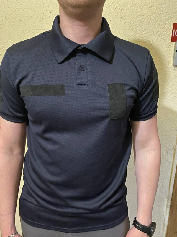 Футболка ПОЛО СИНЯ CoolMax, чоловіча, для ДСНС, ПЗ р. S, L, М, XL, 2XЛ, 3ХЛ - фото