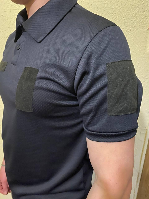 Футболка ПОЛО СИНЯ CoolMax, чоловіча, для ДСНС, ПЗ р. S, L, М, XL, 2XЛ, 3ХЛ - фото №3