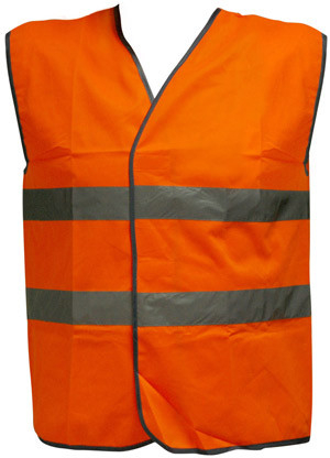 Жилет сигнальний світловідбивний кол.ПОМАРАНЧЕВИЙ  р. М, Л, ХЛ, 2ХЛ - фото №3