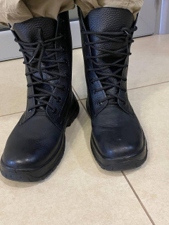 Берці шкіряні чорні полегшені, р.42 - фото