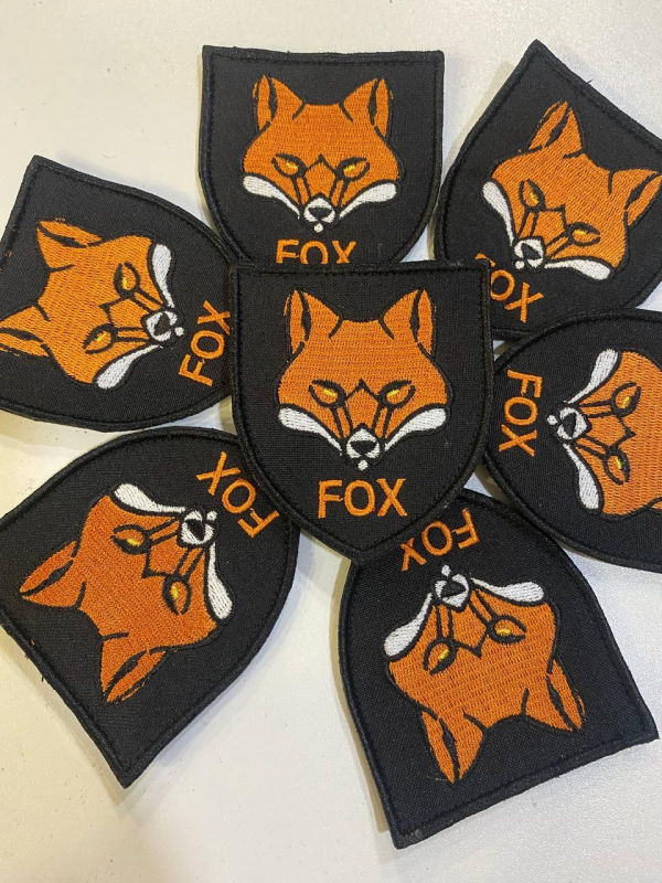 Шеврон вишитий  БОЙОВА ЛИСИЦЯ  FOX - фото