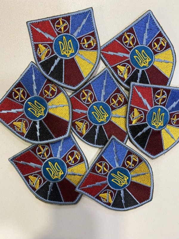 Шеврон вышитий РЕБ кольоровий, р. 7х8 см - фото