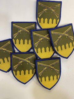 Шеврон вишитий 92-ї ОМБр кольоровий р. 6.5х8.5 - фото