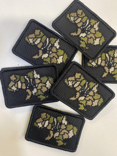 Шеврон вишитий КАРТА УКРАЇНИ кольрова р. 7х5 - фото