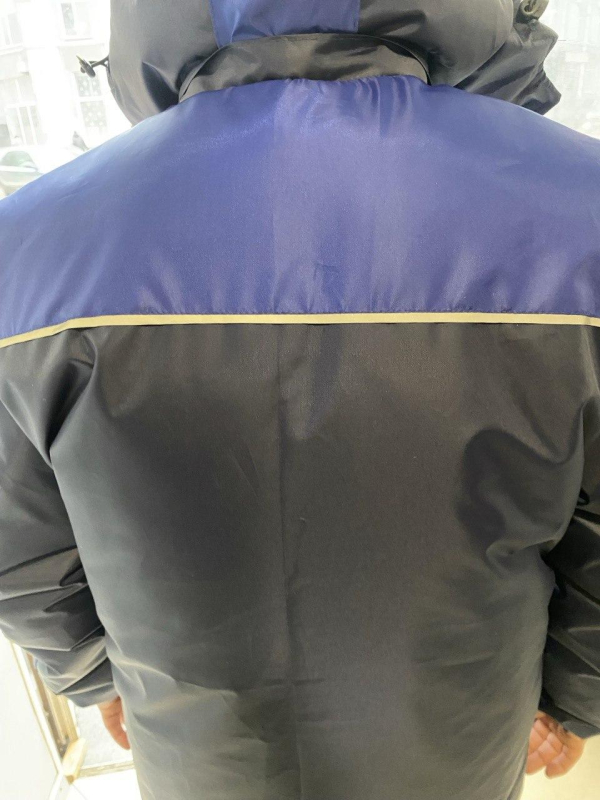 Куртка робоча ЗИМОВА  з каптуром, вологозахисна,комбінована, р 44/46--64/66 - фото №5