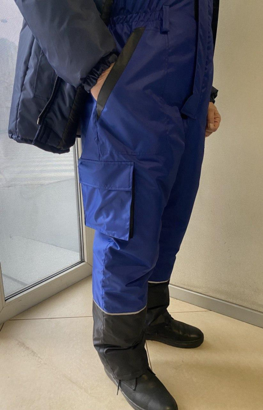 Напівкомбінезон робочий ЗИМОВИЙ вологозахисний,комбінований, р 48/50 --60/62 - фото №2