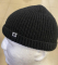 Шапка-докерка в,язана  ЧОРНА, р. універсальний (56-59) - фото