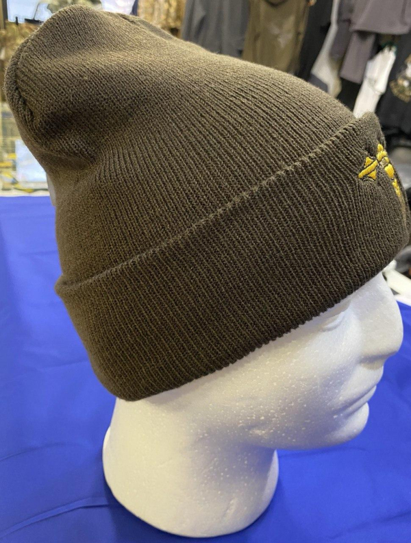 Шапка зимова в'язана ОЛИВА з вишивк.ТРАКИ СИЛА р. універсальний - фото №2