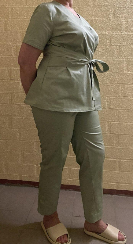 Костюм жіночий медичний, кол. ФІСТАШКА, р.S,M,L,XL,2XL - фото №2