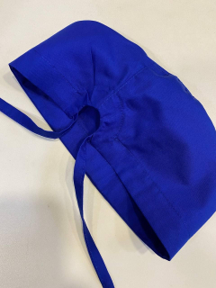 Шапочка медична СИНЯ,на зав,язках - фото