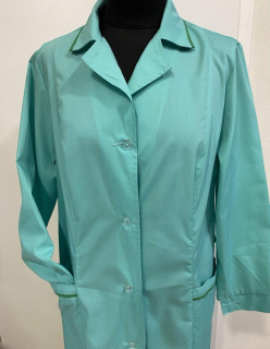 Халат легкий робочий жіночий кол. бірюза, р. 56-58(158/164) - фото